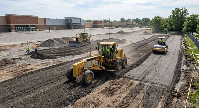 Parking Lot Excavation in South Houston, TX